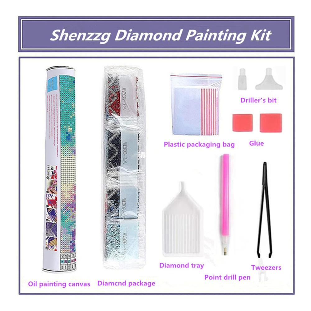 DIY Mosaikfliesen-Set für kreative Gestaltung von Wanddekoren – Inklusive 5D Diamantmalerei mit Weißen Wolken und Luftballons für einzigartige Halloween und Weihnachtsbilder – Perfekt für Home Décor 50x100cm