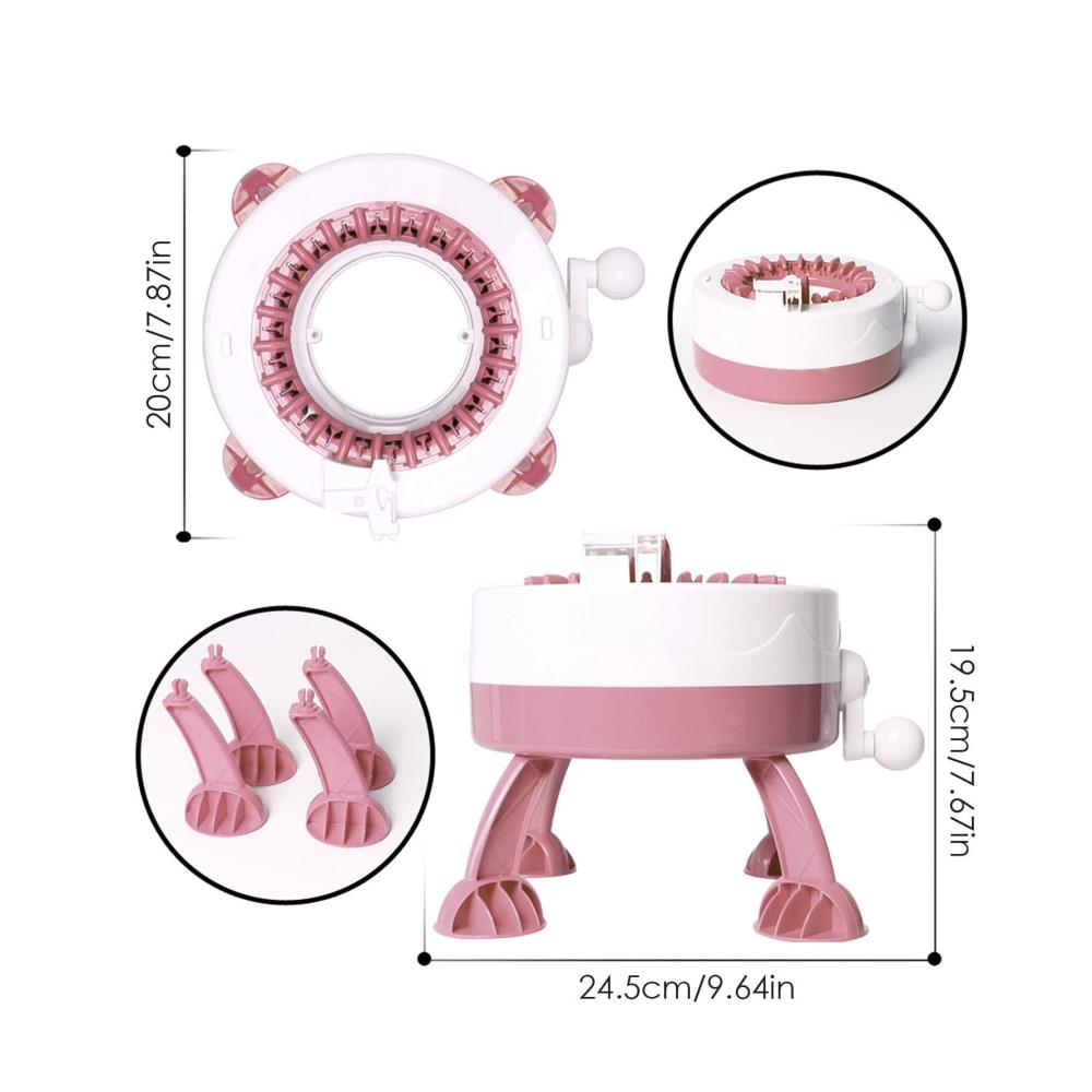 Entdecken Sie die Magie des Strickens mit Präzisions-Stricknadeln - Handstrickset für Kreative Strickmaschine 22 Nadeln DIY Kit für Socken Mützen Schals. Innovatives Design manuelle Bedienung perfekt für Erwachsene und Kinder. Stricken Sie stilvolle Accessoires und Geschenke - Spaß und Kreativität vereint
