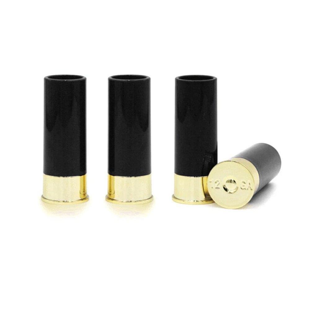Schnapsgläser Set - Premium 12 Gauge Design | 4 coole Shotgläser aus hochwertigem Glas | Ideal als Geschenk für Männer | Genießen Sie Luxus-Drinks in