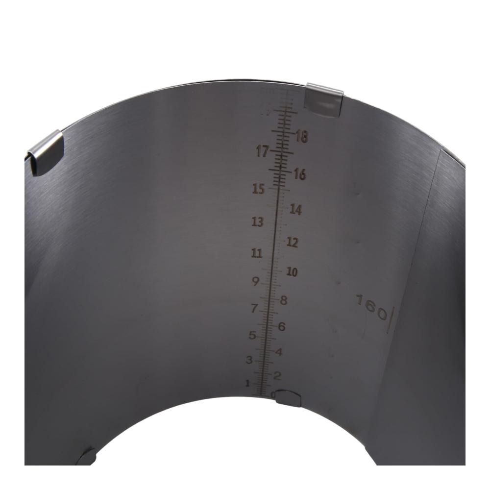 Entfalte Meisterhaftes Backen Verstellbarer Edelstahl-Tortenring für Perfekte Kreationen! Silberne Kuchenform Hoch 20 cm Backring Verstellbar und Stilvoll - Genieße Einfache Zubereitung und Präsentation. Backspaß Perfektioniert