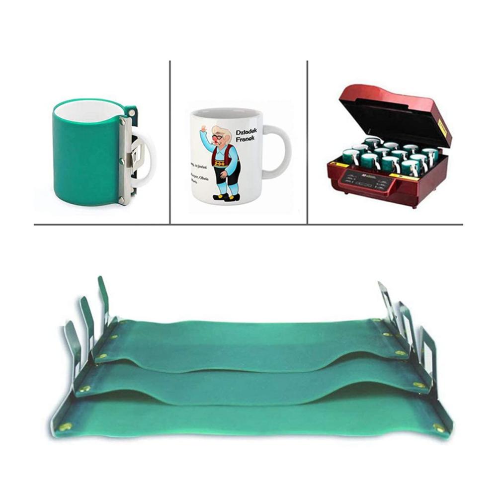 Professionelle Druckpressen 16er Set Silikon-Tassenwickel für Sublimationstassen - Ideal für präzise Drucktechnik und perfekte Ergebnisse im Ofen - 3D-Silikon-Design für erstklassige Sublimationserlebnisse