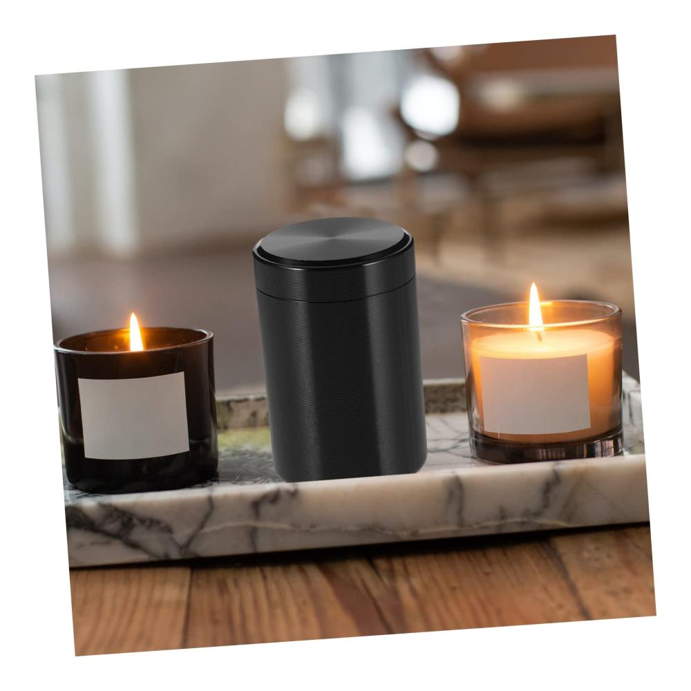 Halten Sie Ihre Köstlichkeiten frisch 2 Mini-Tee- und Kaffeedosen aus hochwertiger Titanlegierung für unterwegs und zu Hause. Perfekt für Bauernkeks und Süßigkeiten