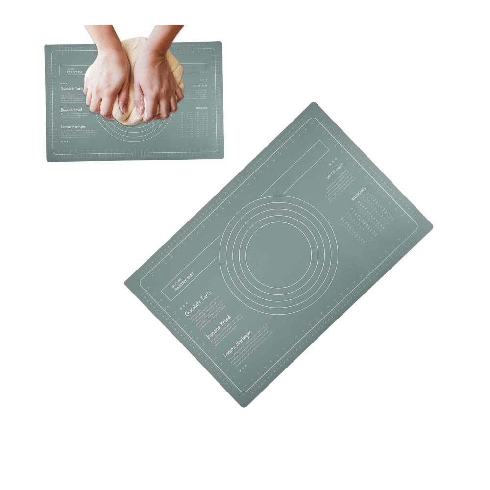 Silikon-Backmatte 24 x 16 Zoll - Extra dicke Antihaft-Blechmatte mit Messung - Backunterlagen in Lebensmittelqualität - Wiederverwendbare Teig-Rollmatte - Kochen und Backen