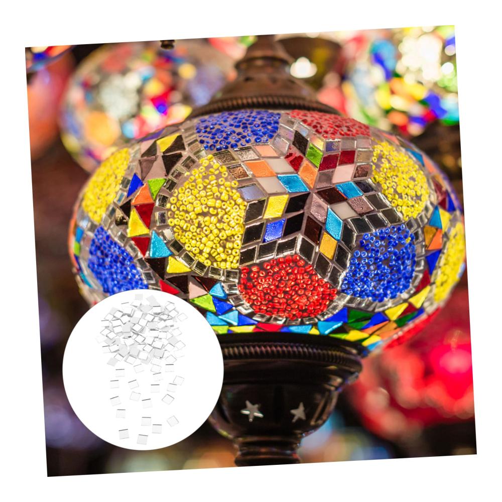 Entdecken Sie die Magie des Mosaiks! 300 Mosaik-Patch Spiegelmosaikfliesen-Set für kreative Bastelprojekte - Glasstücke Kristallmurmeln & mehr inklusive. Perfekt zum Basteln