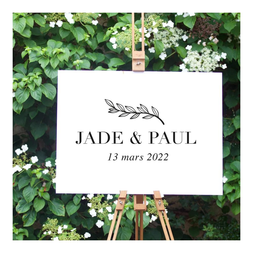 Individuelle Hochzeitsdeko Personalisierte Spiegel-Aufkleber für DIY-Hochzeitsparty-Schilder - Mit Namen und Datum - Hochwertiges Vinyl für eine einzigartige Empfangsdekoration