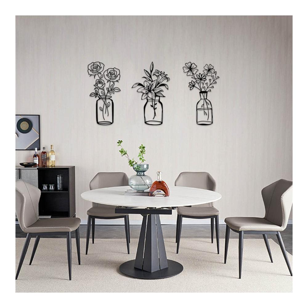 3er Set Wand- & Türschilder aus robustem Metall | Dekorative Schilder für Zuhause und Büro | Personalisierbare Beschriftung | Modernes Design in Schwarz | Einfache Montage