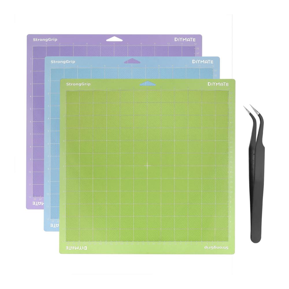 Hochwertige rutschfeste Schneidematten für Silhouette Cricut und Cameo Plotter | 3er-Pack Klebende Ersatz-Schneidematten für präzises Crafting und Vinylschnitt | Ideales Zubehör für Ihre Projekte