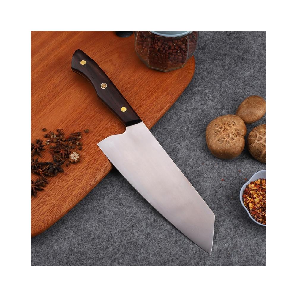 Handgefertigtes Profi-Kochmesser 8-Zoll | Japanischer Stil mit DC53 Klinge & Palisandergriff | Ideal zum Fleischschneiden & Kochen | EDC-W