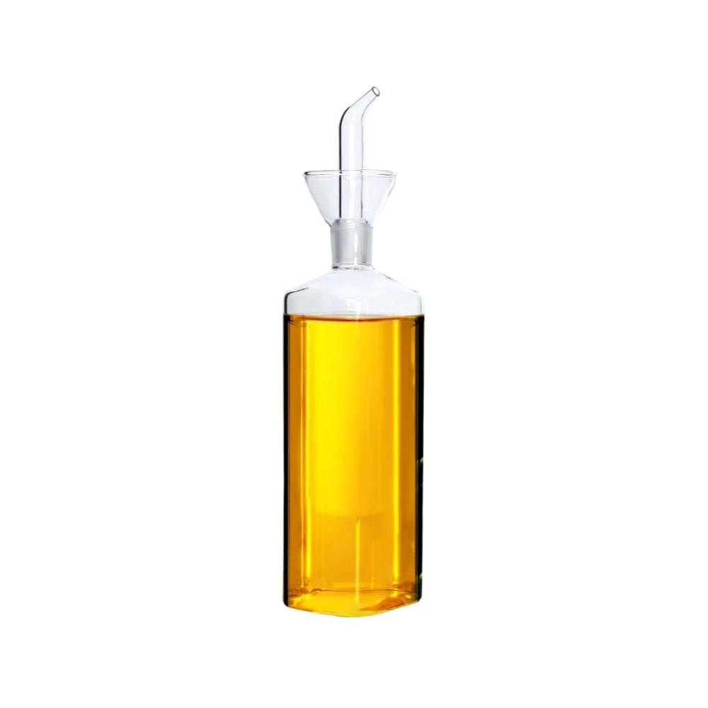 Entdecken Sie die Eleganz Premium Glasflaschen Set - Praktischer Ölspender & Essigdosierer für Küche und Grill - 500ml - Kochen mit Stil - Hochwertige Flaschen für Olivenöl Essig und mehr