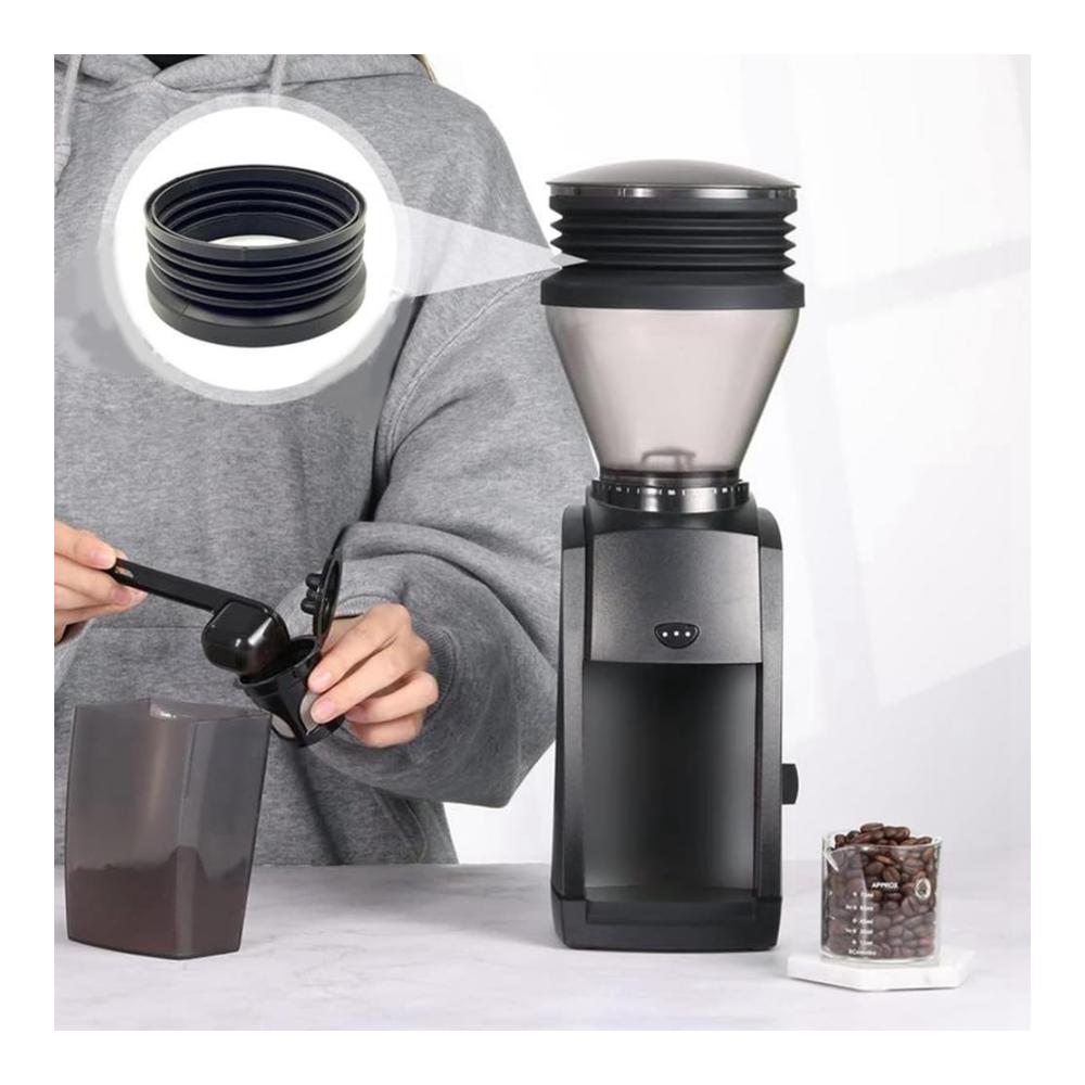 Handkaffeemühlen Hoppers Blasebohnenmühle für müheloses Mahlen | Einzeldosis-Trichter wiederverwendbare Silikon-Bälge | Kaffeemühle mit Bohnenbehälter | Einfache Installation