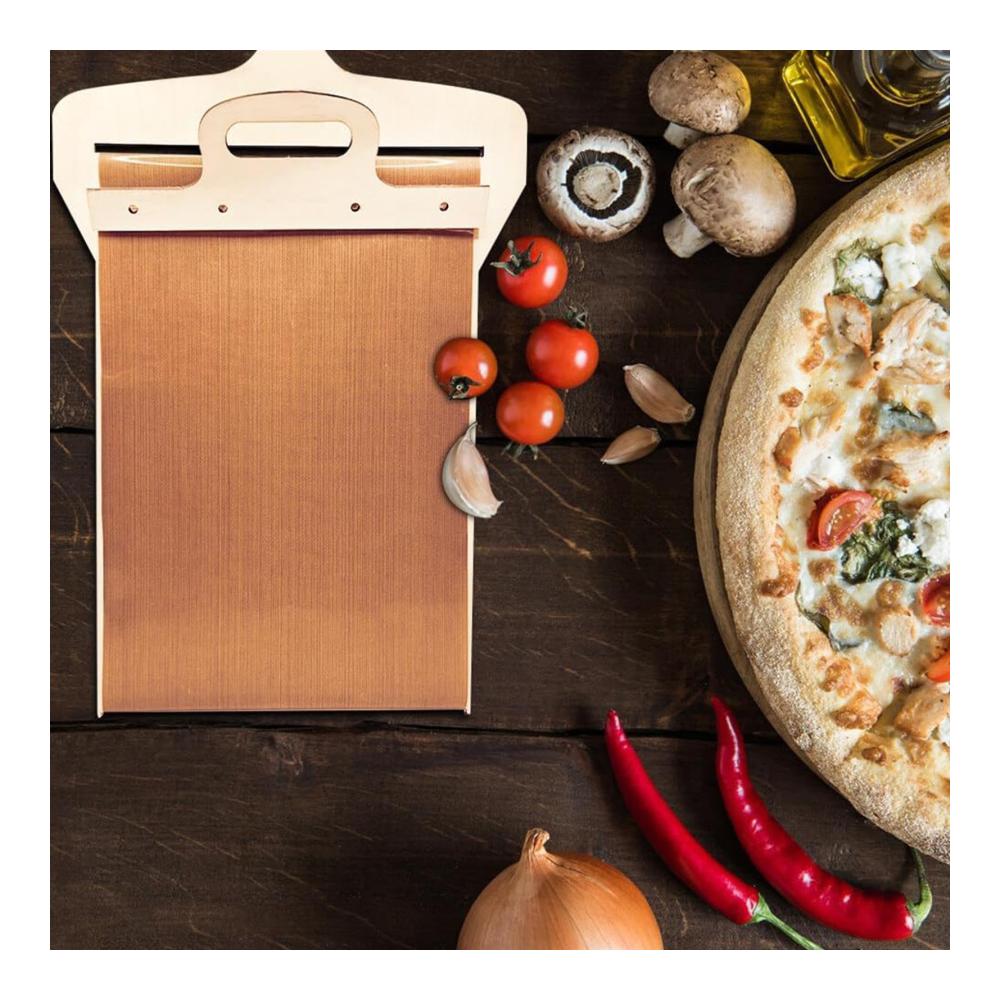 Erleichtern Sie das Pizzabacken mit unseren Antihaft-Pizzapfannen | Große Ofen-Pizzaschaufel mit Holzgriff für Zuhause & Restaurants | 55x30cm Ideal für köstliche Pizzen