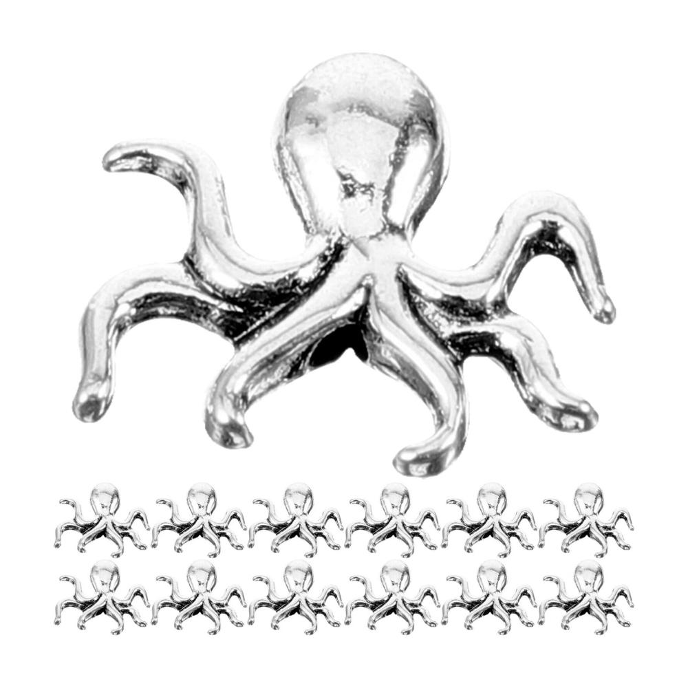 20er Set Oktopus-Charms für Schmuck Vielseitige Anhänger im Ozean-Stil Ideal für DIY Armbänder Halsketten & Meeresthema-Bastelprojekte