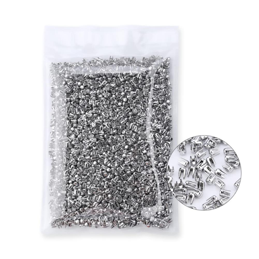 Hochwertige Druckknöpfe - DIY Four Claw Nagel 10000pcs Perlen Nieten - Metallknopf Zubehör für Bekleidung - Perfekte Dekoration für Perlenmas
