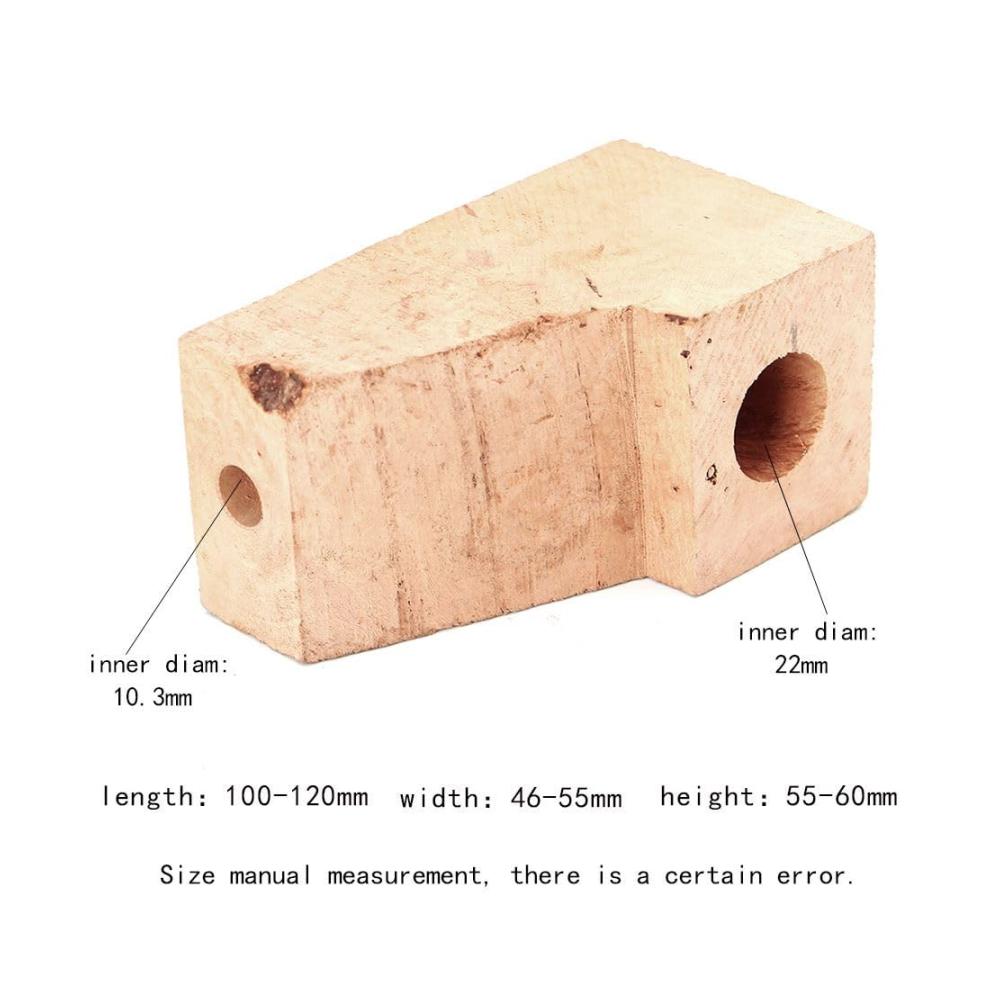 Entdecken Sie das ultimative Zigarrenzubehör Holzblock zum DIY-Schnitzen Ihrer individuellen Tabakpfeife! Perfekt vorgebohrt und bereit für ein einzigartiges Raucherlebnis. Formen Sie Ihre Lieblingsdesigns! AA0351