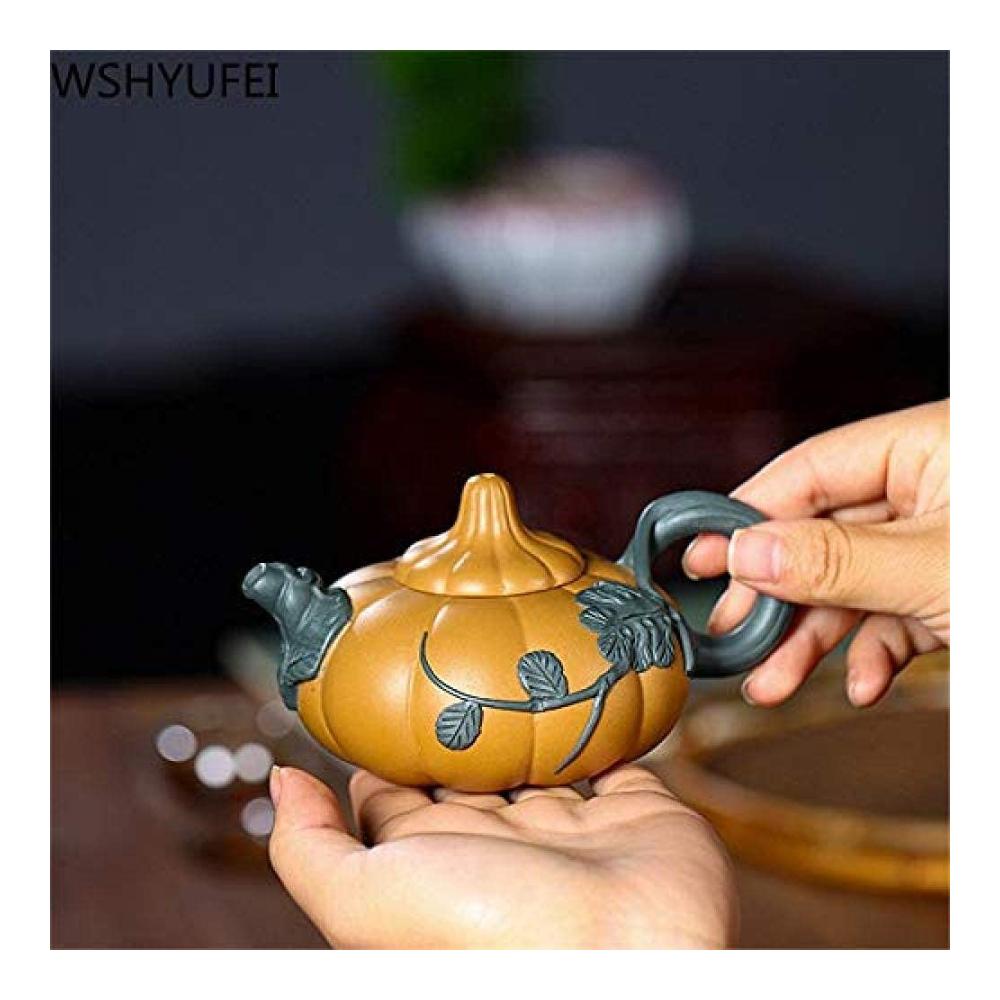 Handgefertigte Teekanne aus Zisha-Ton | Klassische chinesische 270 ml Teekanne für köstlichen Tee | Exquisite Teekanne für Genießer | Authentisches Teeset aus lila Ton