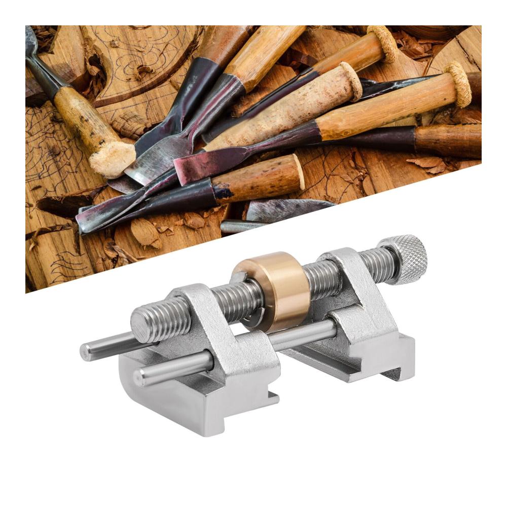 Manueller Messerschärfer für präzise Kanten – Edelstahl Winkelschärfer | Schärfhilfe für Holzmeißel Hobelklingen & mehr | Handwerkzeug mit Honführung für professionelles Kantenschärfen