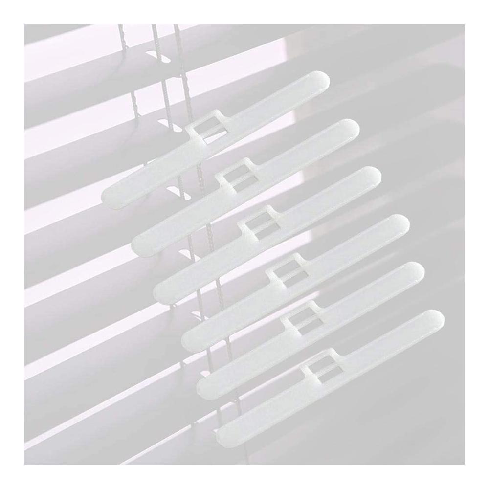 Modernes Set mit 50 Doppelloch Kleiderbügeln für 127mm Seitenzug- & Springrollos | Ouken Vertikale Lamellen Aufhänger für perfekte Ordnung | Einfache Montage und Halt