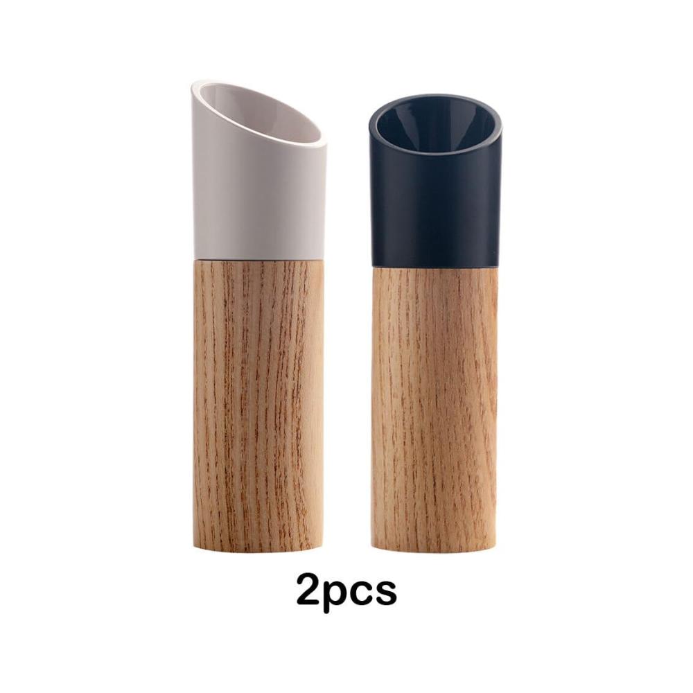 Premium Pfeffermühlen Set aus hochwertigem Holz | 2er Pack Salz und Pfeffermühlen für genussvolles Würzen | Robust und vielseitig einset