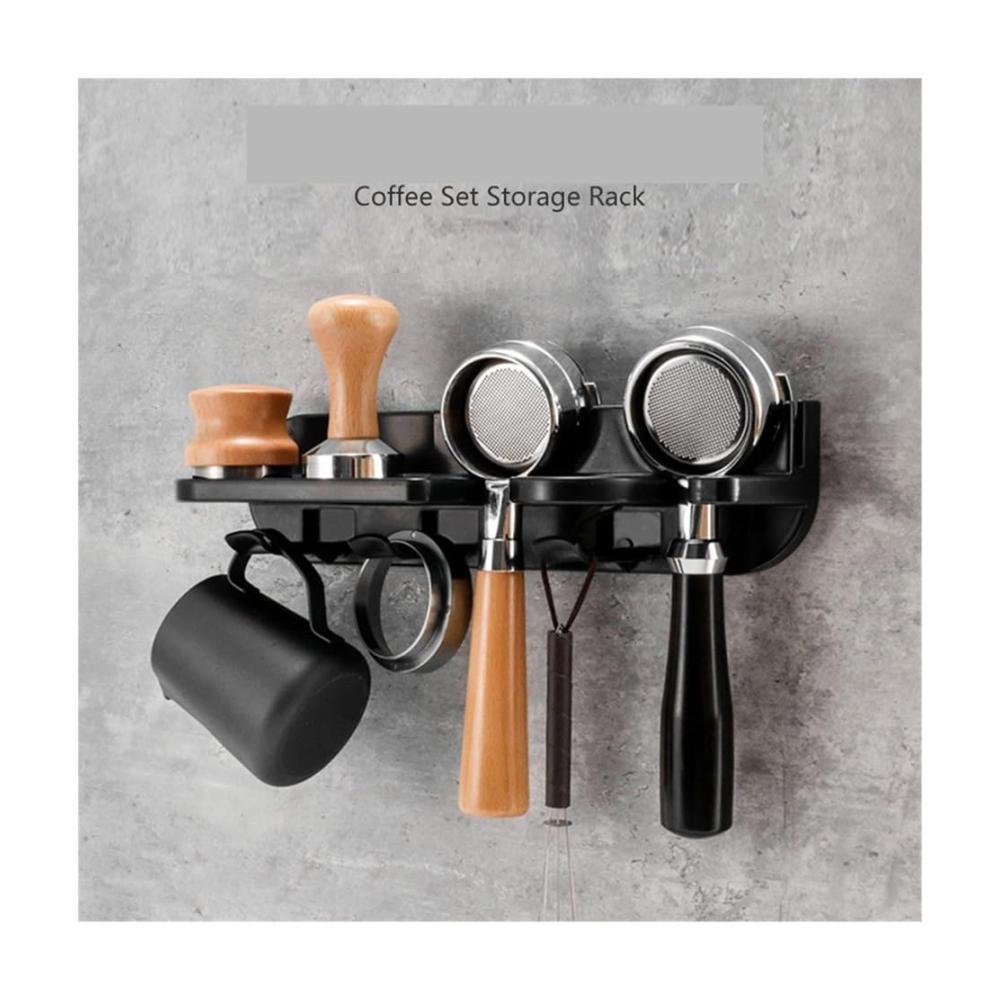 Entdecken Sie den Komfort mit unserem Mehrwegfilter-Kaffeeset! Platzsparendes 54-mm-Siebträger-Wandregal mit selbstklebender Halterung für mühelose Espresso-Zubereitung. Stilvolle Aufbewahrung für Ihren Espresso-Kaffeefilter. Schnelle und einfache Installation für den ultimativen Kaffeegenuss zu Hause