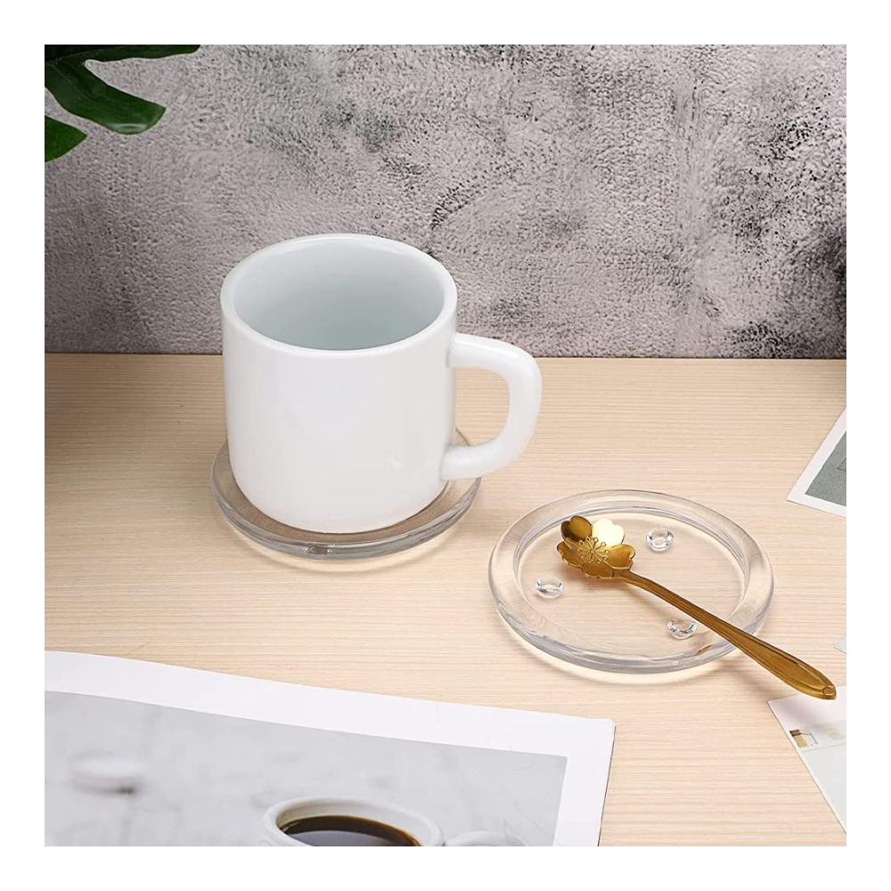 Edler Glanz Set mit 10 Glas-Kerzenständern & Glasuntersetzern - Perfekt für Familienessen Geburtstage Hochzeiten & mehr! Stilvoll für Schlafzimmer Küche Wohnzimmer Esszimmer & Badezimmer