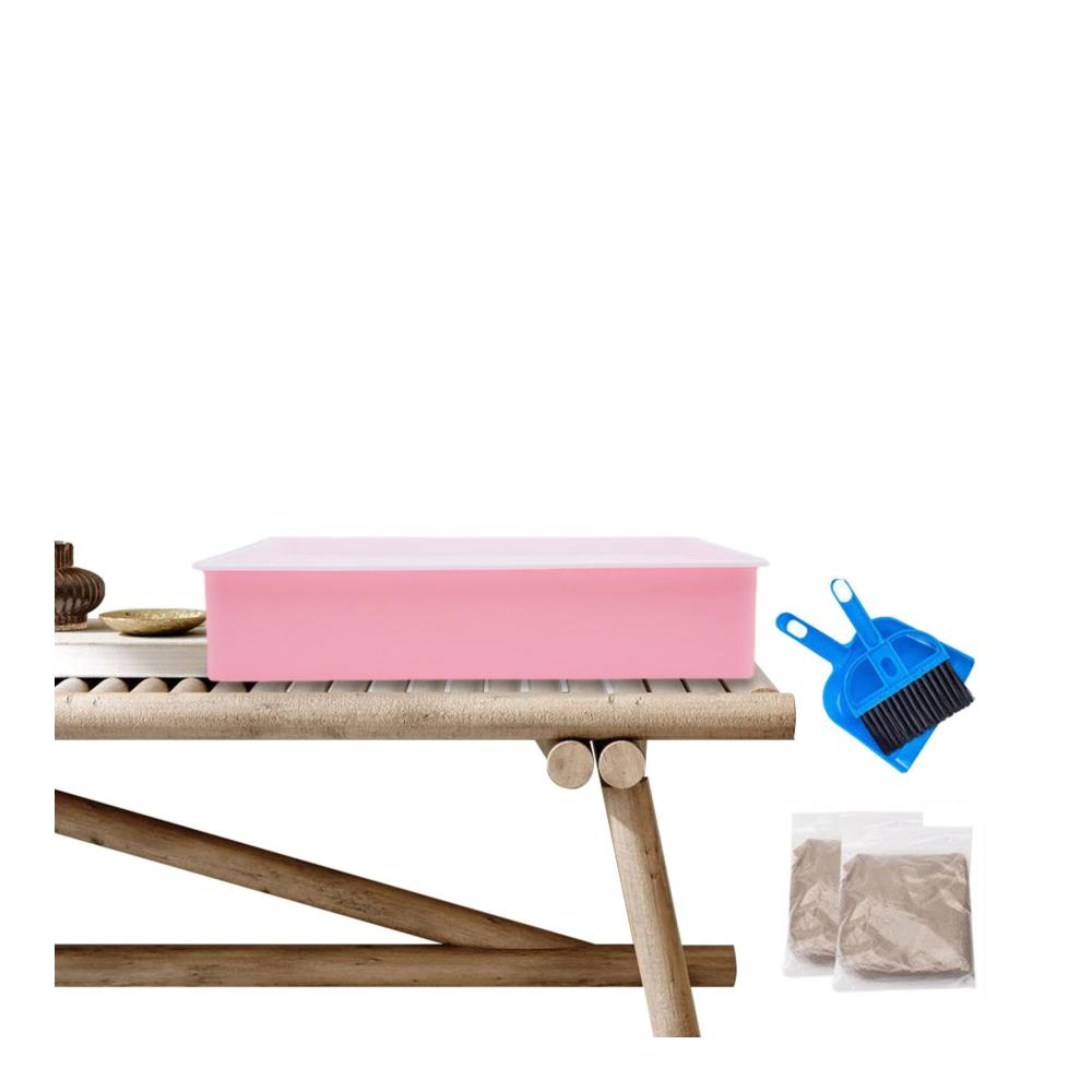 Kreatives Malmesser Set - Sandmaltisch mit LED-Beleuchtung für Kinder Sandkunst-Zeichnungslichtkasten DIY-Sandmaler Tisch-Leuchtkasten & mehr