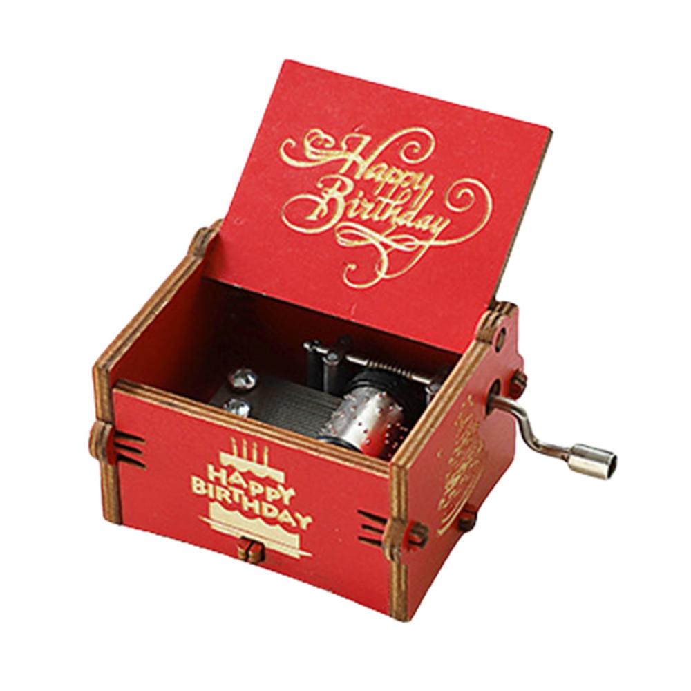 Gönnen Sie sich Nostalgie mit unserer Vintage Spieluhr! Handkurbel-Musikspielzeug mit rot antiker Gravur. Perfektes Geschenk für Geburtstage und Valentinstage! Ideal für Liebhaber Freunde und die Familie. Machen Sie Ihren Tag melodisch