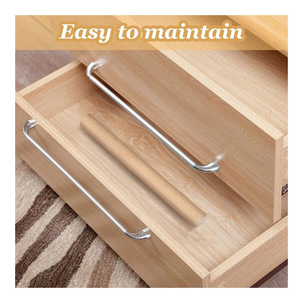 Teigroller Set 3 hochwertige Nudelhölzer aus Buchenholz – Massivholz Teigroller mit Scale Design für perfekte Pasta Fondant Gebäck Kekse Pizza. Ideales Zubehör für müheloses Teigausrollen. (30cm 25cm 16cm