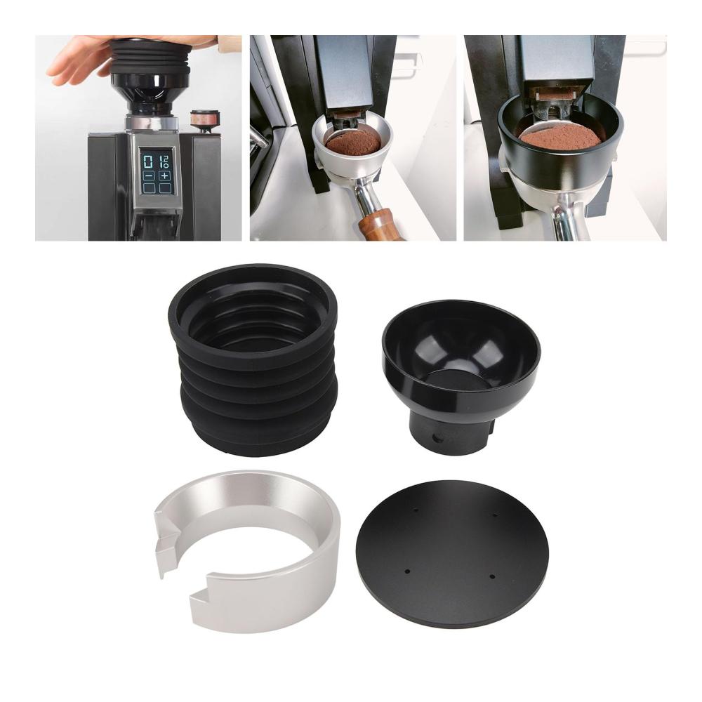 Hochwertige Manuelle Kaffeemühle | Silikonbehälter | Effizienter 58-mm-Edelstahlring | Bohnenbehälter | 2-in-1-Funktion