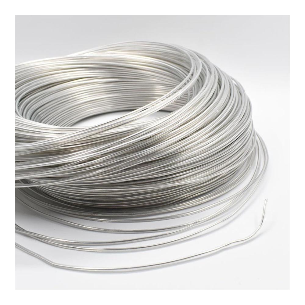 Biegsamer Aluminiumdraht 500g - Perfekt zum Basteln Modellieren & Verpacken - Weiß 5mm Durchmesser - Ideal für Schmuckherstellung & Perlenweben