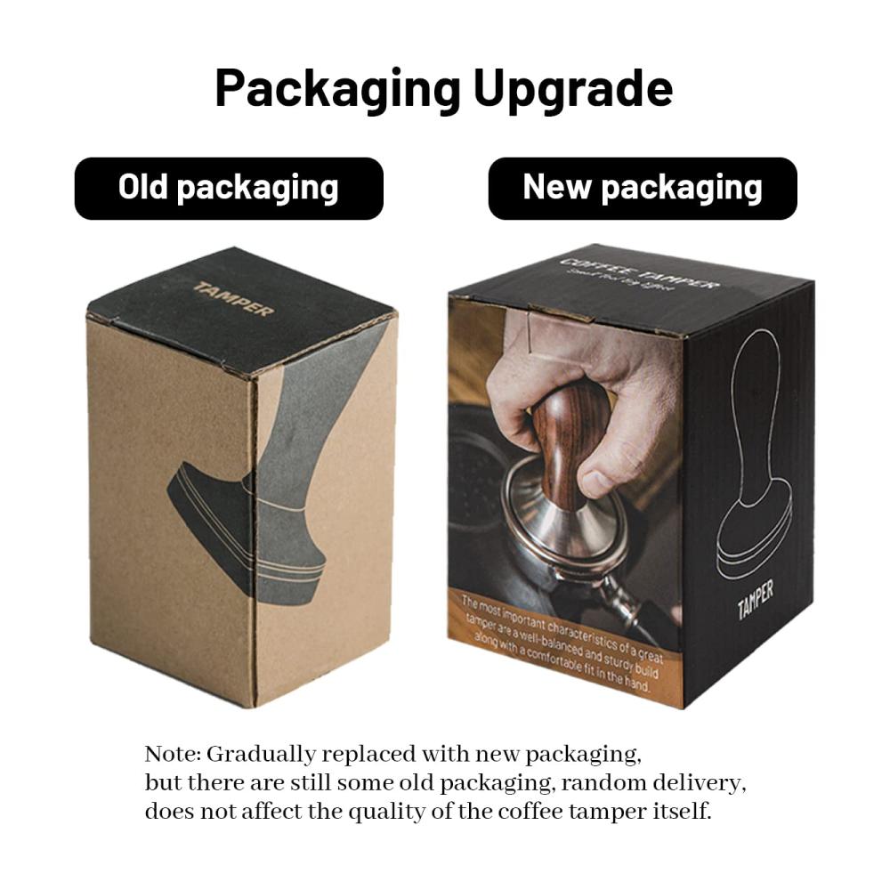 Espresso Tamper Set 51mm – Perfekter Kaffee mit hochwertigem Tamper! Barista Zubehör inklusive Tampermatte Edelstahl-Flachboden und stilvollem Holzgriff. Ideales Espresso Presswerkzeug für Espressomaschinen und Kaffeegenuss
