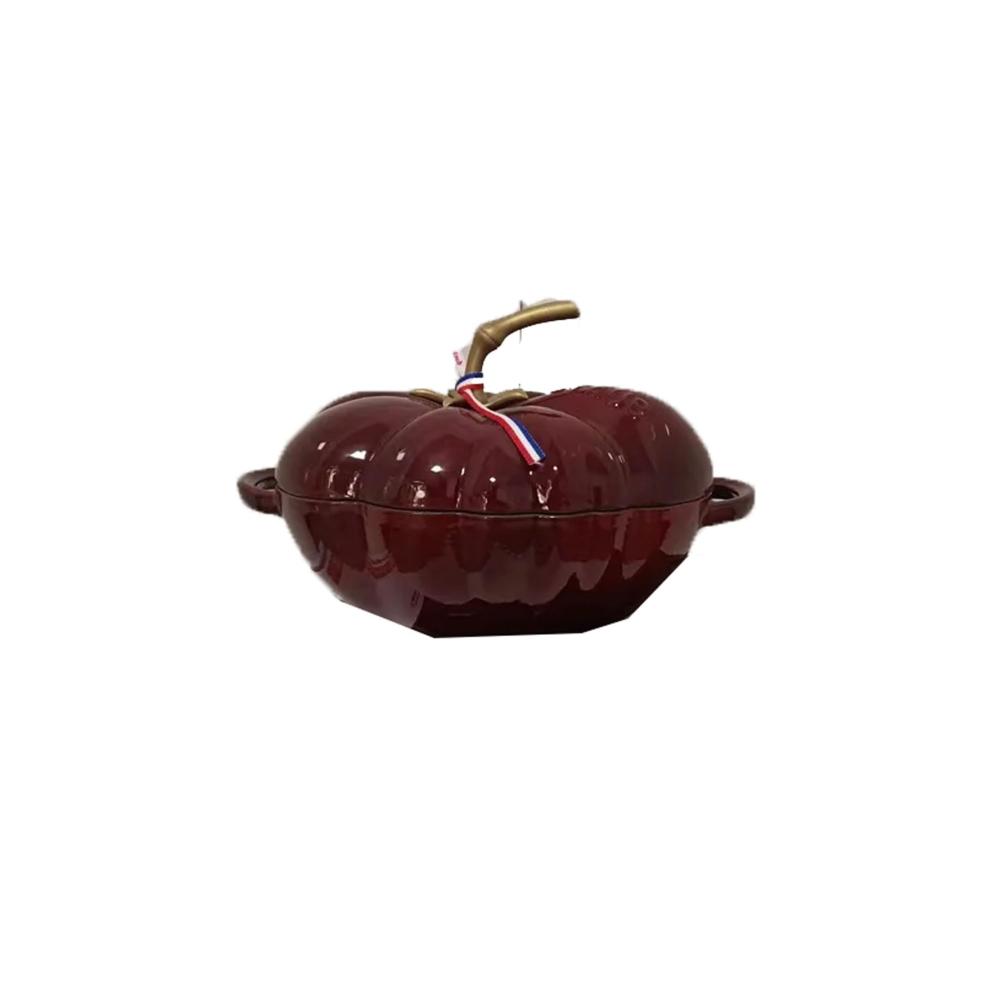 Entdecken Sie die Vielseitigkeit 25 cm emaillierte Gusseisen-Auflaufform mit Deckel | 29 l/07 Gallonen | Kompatibel mit allen