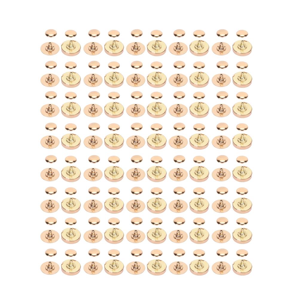 Magnetische Druckknöpfe Set – 50 Stücke in Goldlegierung 18x5mm – Robustes Nähzubehör für DIY-Schuhe und mehr – Einfache Befestigung und langlebige Nutzung