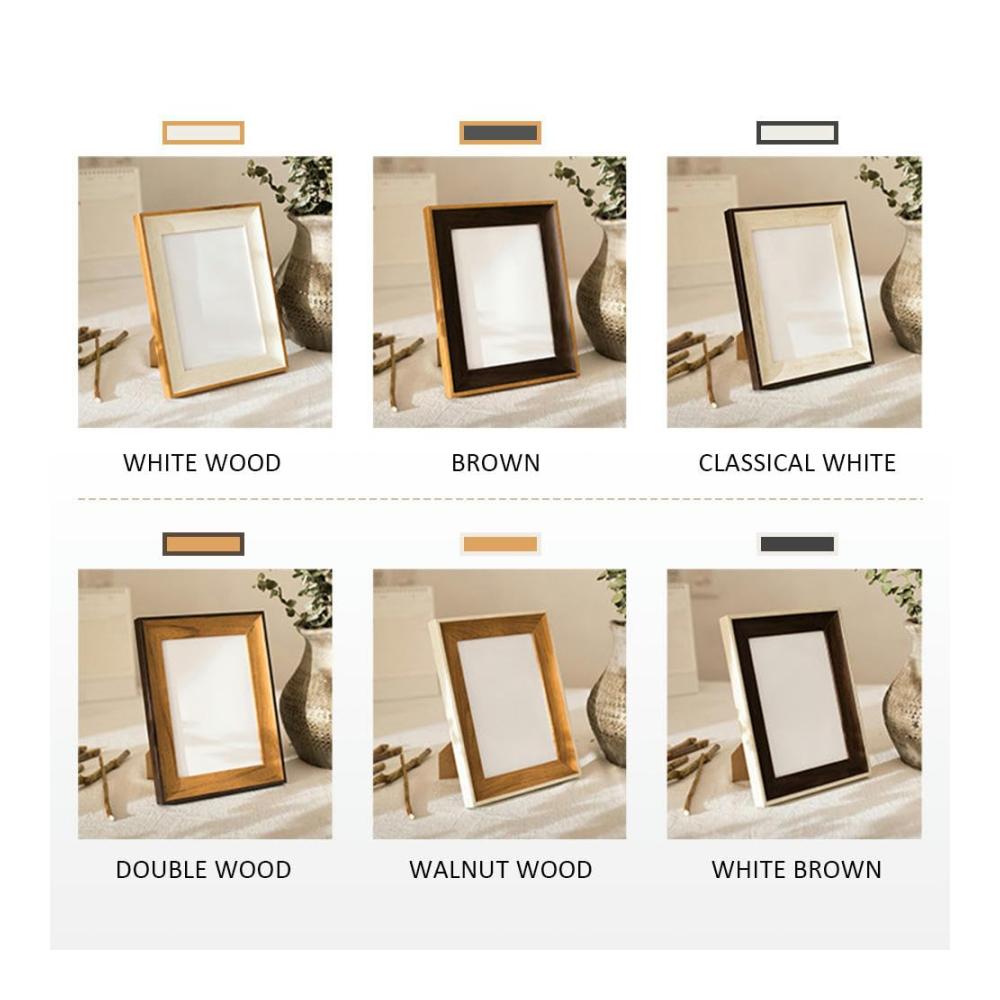 Fotorahmen-Set für Wand & Tisch Kreatives Design für Hochzeit 6 Zoll Bilder Dekoration Collagen & mehr – Inklusive 7 Zoll Rahmen für Vielseitigkeit