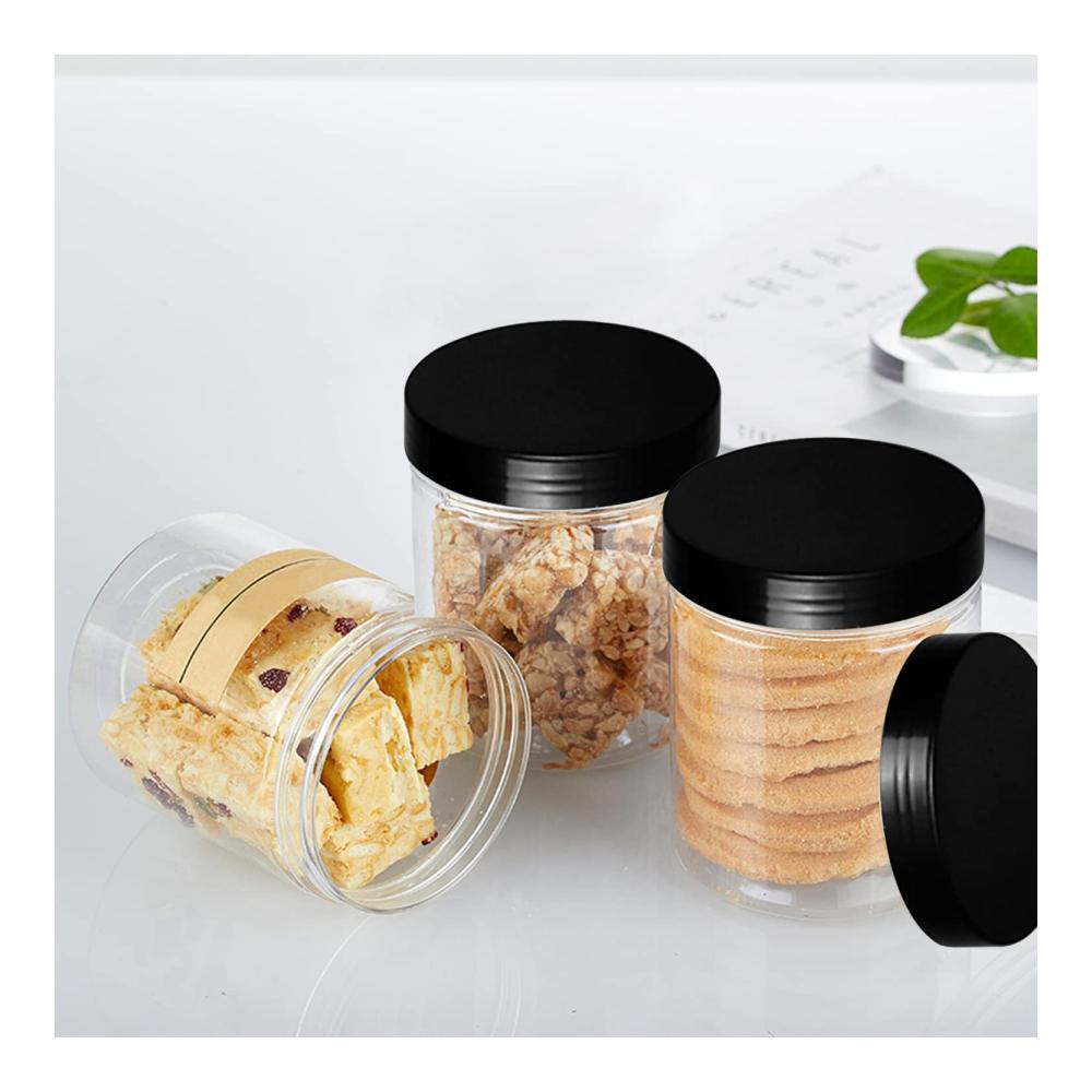 Entdecken Sie die Vielseitigkeit 8er-Set 326ml Glasbehälter & Töpfe mit Deckel - Transparente Kunststoff-Schleim-Behälter für Küche Zuhause & Bastelaufbewahrung. Praktische runde Vorratsdosen mit breiter Öffnung - Ideale Aufbewahrungslösung