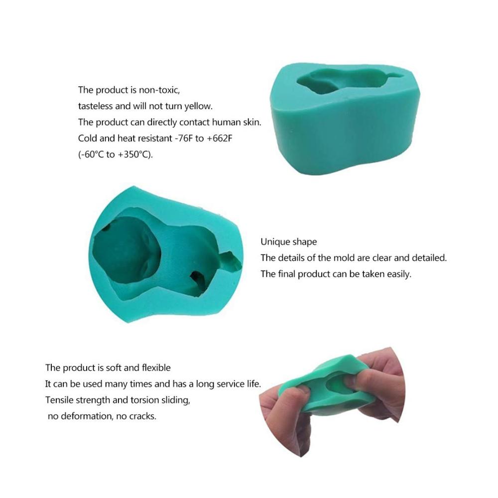 Erstellen Sie bezaubernde Kunstwerke mit FUFRE 3D Hirsch Silikonform! DIY Tier Silikon Backformen für handgemachte Sika Deer Seifen Kerzen Schokolade Süßigkeiten Aromasteine und mehr. Perf