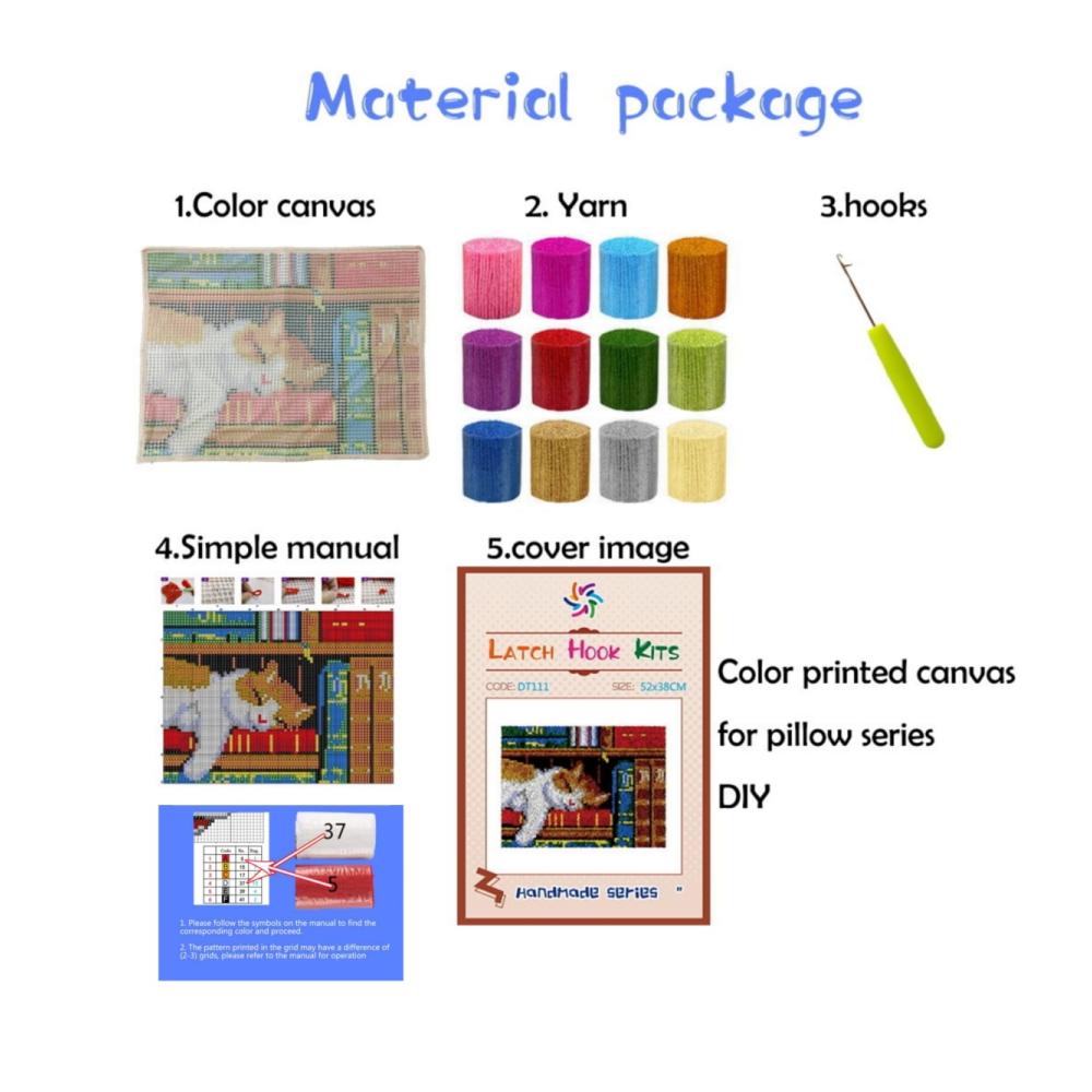 Entdecken Sie die Kreativität mit unseren Diy Knüpf-Sets Grassland Sunset Elephant Latch Hook Kits für Erwachsene und Kinder – Handgefertigter Riegelhaken Teppich zum Selbermachen 21