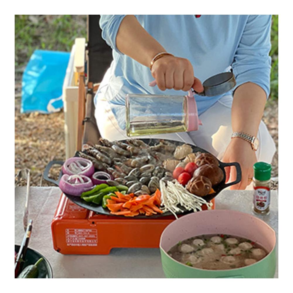 Perfekte BBQ-Erlebnisse Runde Grillpfanne für Gas & mehr | Antihaftbeschichtet für Innen & Außen | Genießen Sie Grillen ohne Einschr