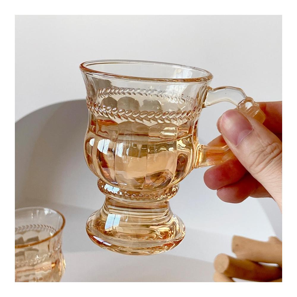 6 Stück Rotweingläser 300 ml Kristallglas Vintage Weingläser - Klassische Eleganz für besondere Anlässe - Handgefertigte Qualität - Ideal für Weinliebhaber und Geschenke