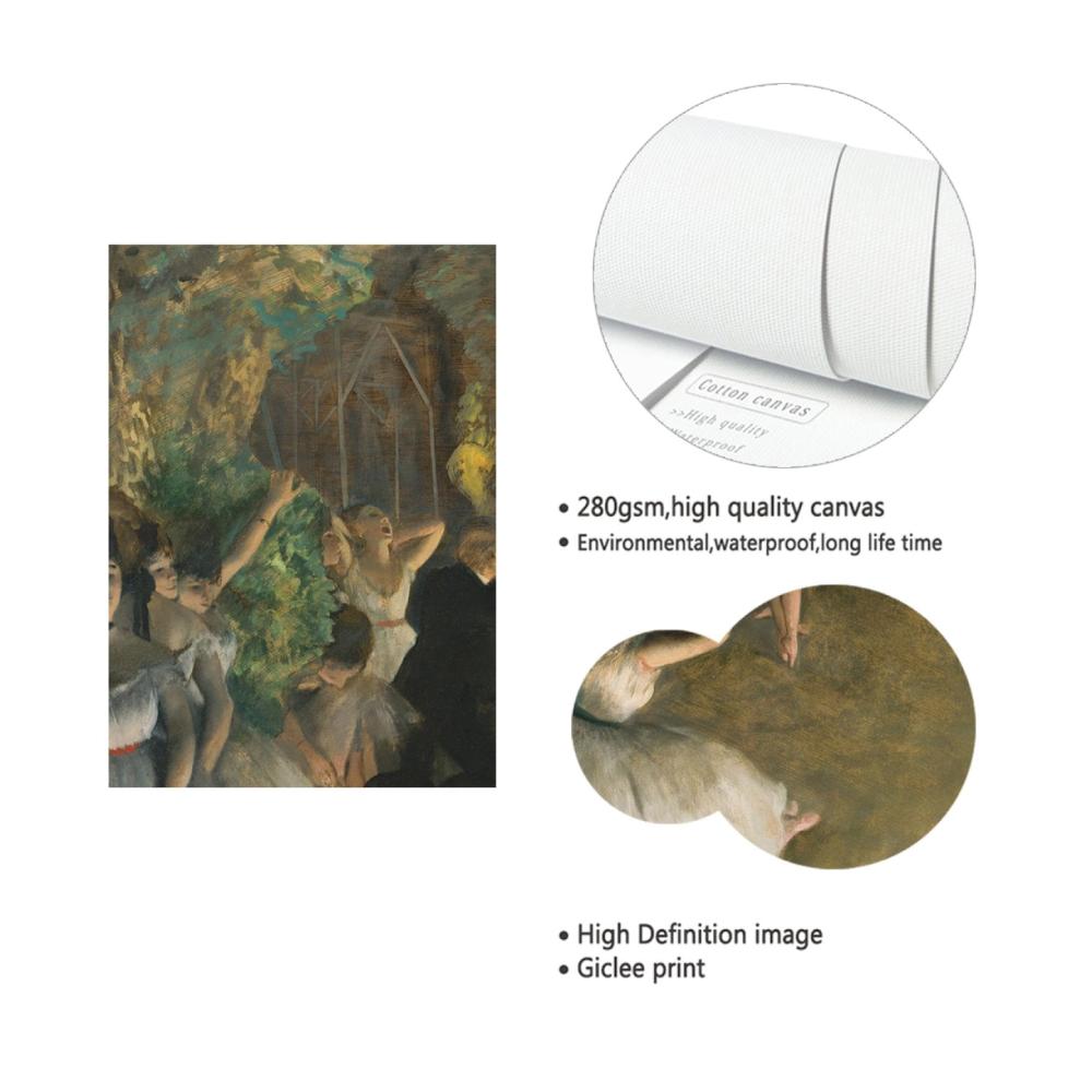 Faszinierende Lackierungen Große Leinwanddrucke von Edgar Degas berühmte Gemälde für Küche und Wohnkultur 80x96cm Innenrahmen inklusive