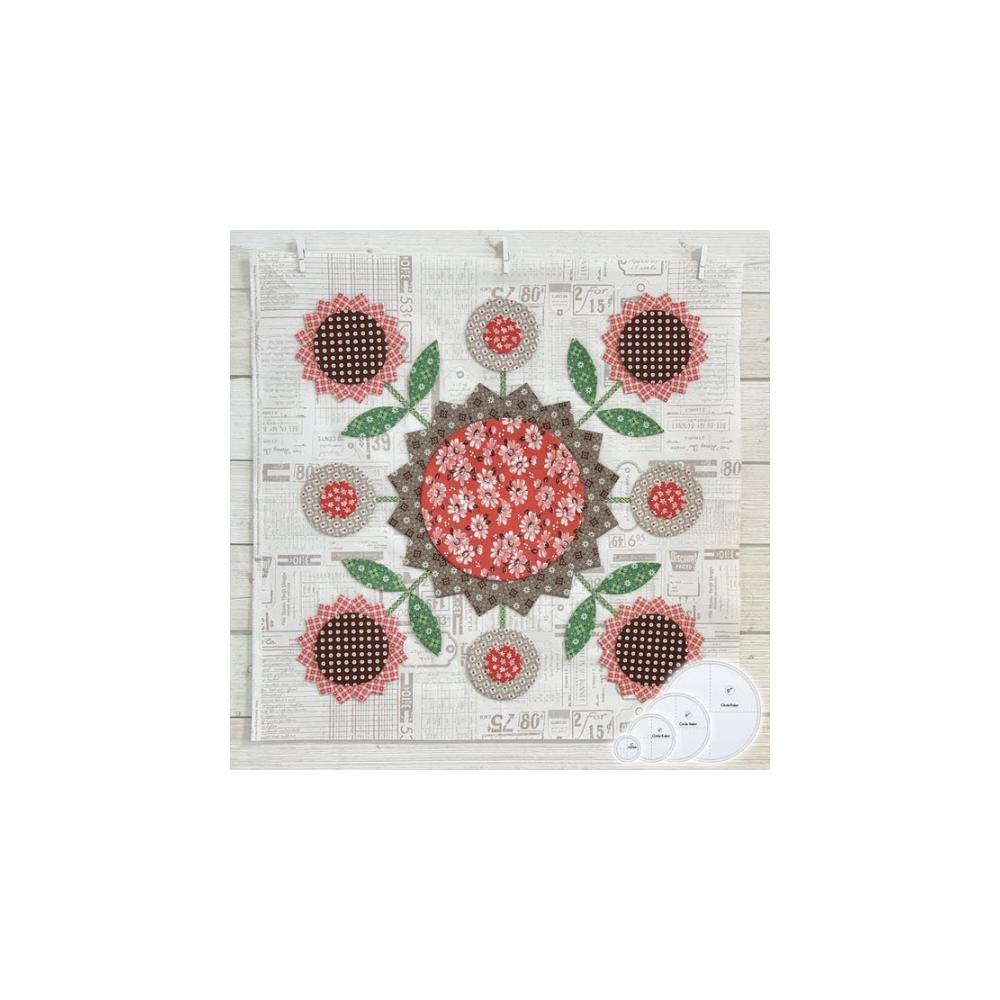 Entdecken Sie kreative Vielfalt! Sonnenblume Quilt Vorlage Set - Perfekt für DIY Acryl Quilting. Schneiden Sie mühelos Nähmuster mit diesem hochwertigen Vorlagen-Set. Ideales Zuhause für Kunsthandwerk und Nähen. Erwecken Sie Ihre künstlerische