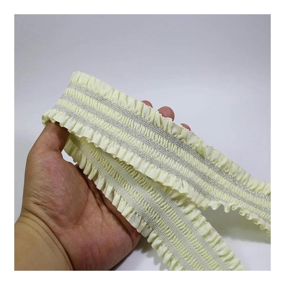 Premium Spitzenfarbe Gummibänder für Kleidung 50 mm – 5 cm breites elastisches Gummiband für DIY Nähprojekte – Hochwertiges Zubehör für perfekte Passform und Flexibilität