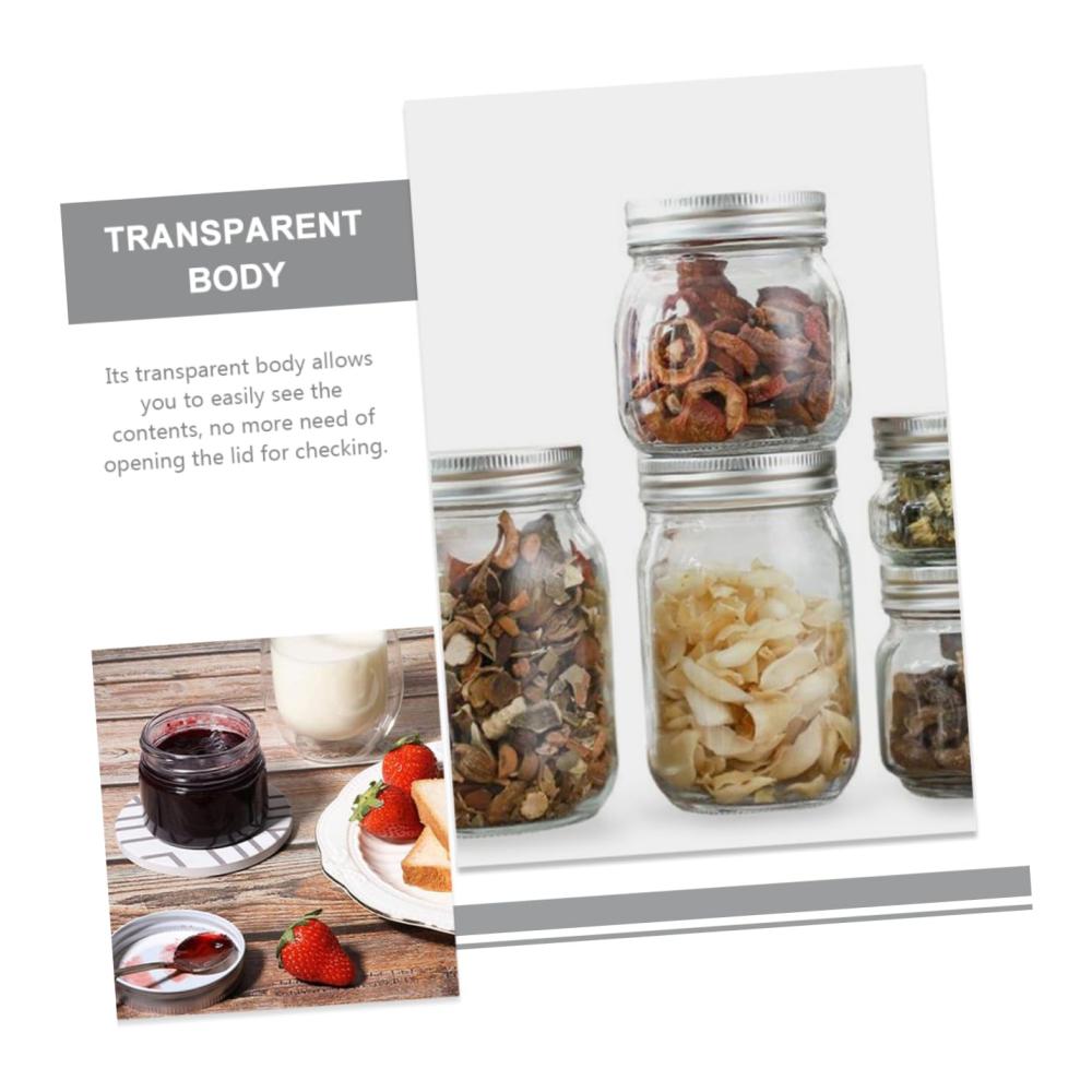 8er Set Vorratsdosen aus Glas mit Deckel - Perfekte Aufbewahrungslösung für Gewürze Snacks & mehr - Luftdichter Vorratsbehälter für Frische & Ordnung in der Küche - Wiederverwendbare Glasbehälter