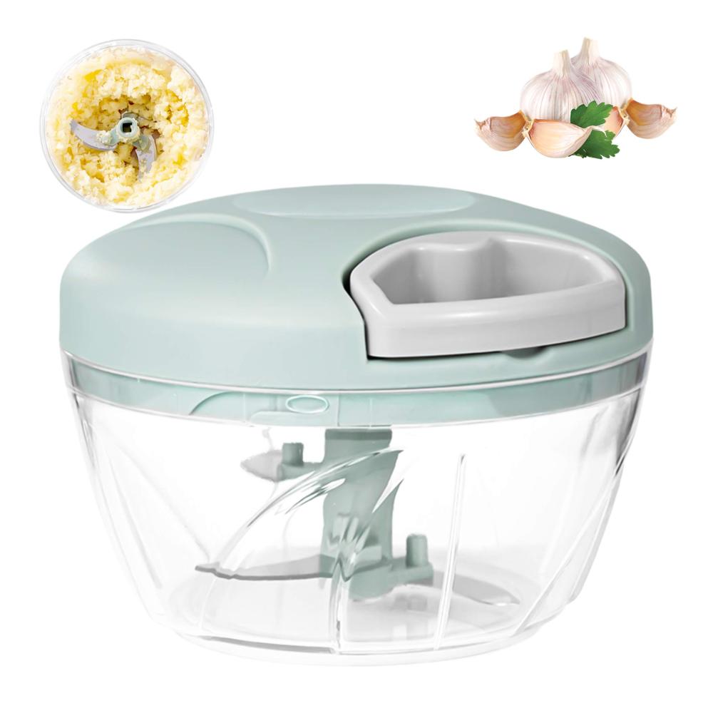 Entdecken Sie die Vielseitigkeit Manuelle Knoblauchpresse und Gemüseschneider 500ml – Zwiebel Zerkleinerer & Chopper – Ideal für Obst Gemüse Nüsse und Tomaten