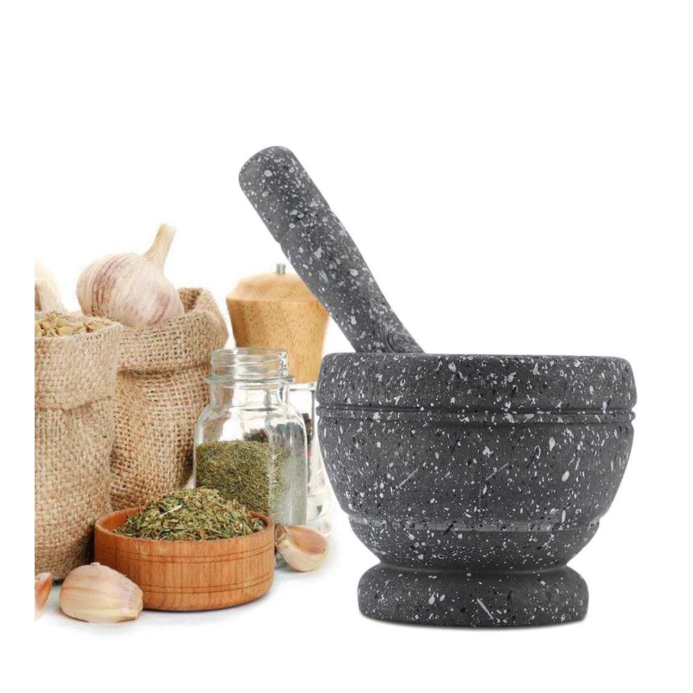 Entdecken Sie das ultimative Mörser & Stößel Set für Ihre Küche – Mahlen Sie Gewürze und Kräuter mühelos! Perfektes Küchenwerkzeug für feines Mahlen von Knoblauch Gewürzen und mehr. Robuste Granit-Mahlenschale für langlebige Leistung