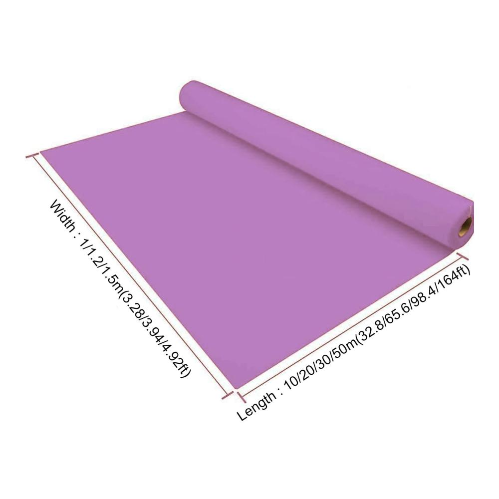 Premium Lila Hochzeits-Gangläufer Teppichläufer | 5.5mm dick | Perfekte Dekoration für drinnen & draußen | 4.92x32.8ft | Ideal für Partys & Events