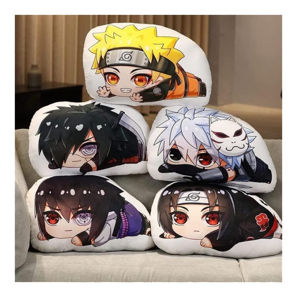 Erstaunliche Zierkissen Plüschkissen Anime Hatake Kakashi Cartoon-Rückenkissen mit doppelseitigem Wurfkissen weich gefülltes Kissen für Jungen und Mädchen. Perfekte Geschenke! (Farbe Uc