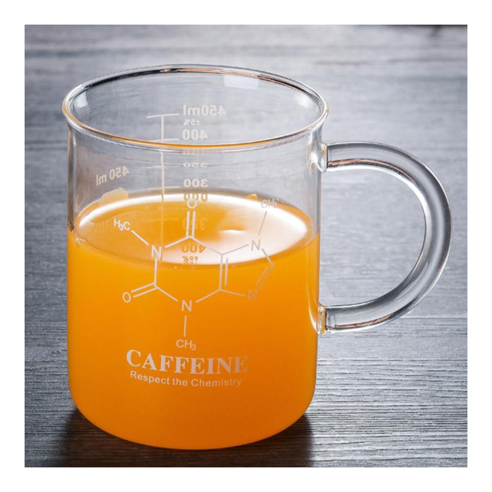 Milchschaumkännchen Stilvoller Glasbecher mit Graduierung und vielseitigem Griff für perfekten Schaum - Robuster umweltfreundlicher Kaffeebecher