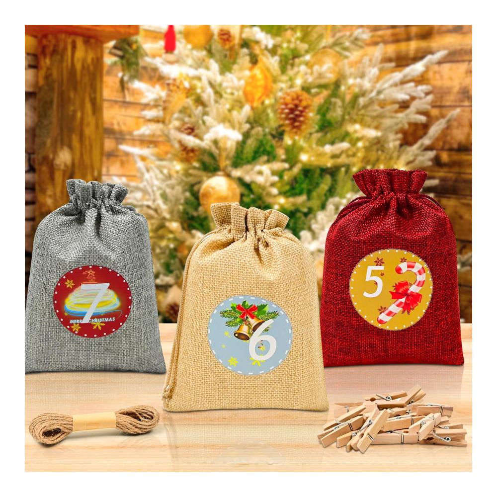 Dekorative Adventskalender 24 einzigartige Weihnachtsüberraschungen | Zum Befüllen und Verschönern | Großformatiger Kalender für