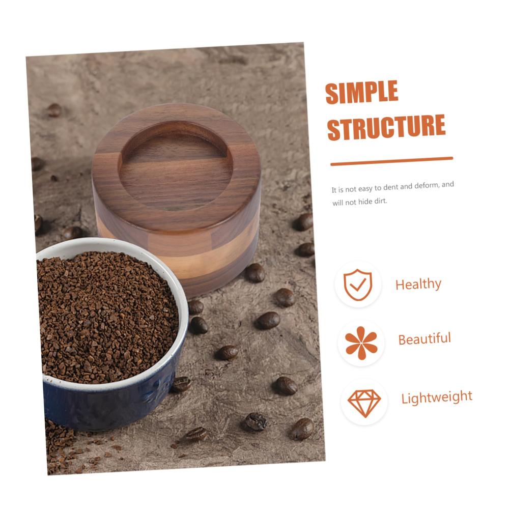 Premium Kaffeepulverständer Handgefertigter Holz-Tamper für Espresso-Liebhaber | Hochwertiger Tischkompressor für perfekten Kaffee-Genuss | Stilvoll und funkt
