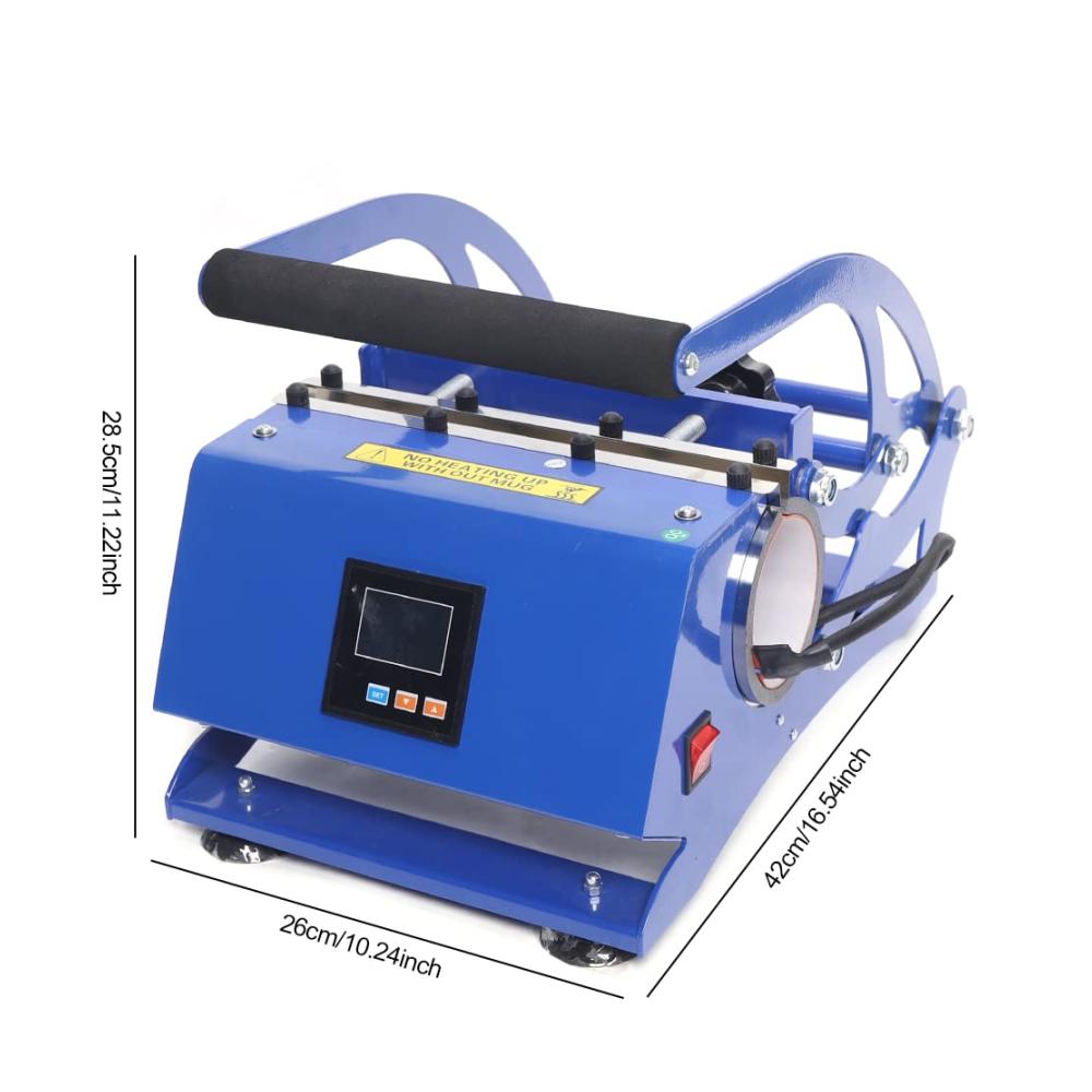 6-in-1 Becher Wärmepresse Übertragungsmaschine - Multifunktionale Sublimation für Kaffee & Tee Tassen | Professionelle Druckübertragung & Personalisierung